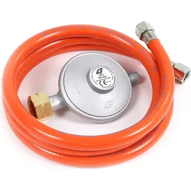 Wiltec Gasdruckminderer Italien, Gasdruckregler 700mbar 1,5m Gasschlauch Gas