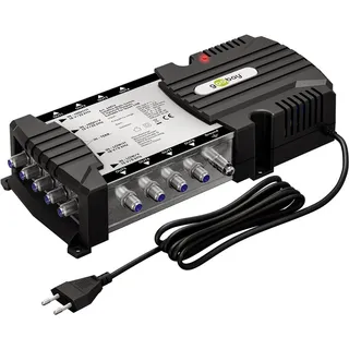 goobay Sat-Multischalter 5 Eingänge - 8 Ausgänge/terrestrischer Empfang möglich / 4K, 8K UHD/DAB+