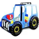 JV Möbel Jugendbett Traktor 90 x 200 cm Kunststoff/MDF blau