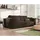 idohome Schlafcouch Cord 3-Sitzer Braun