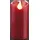 Hellum LED Wachskerze Ø 5 cm H 9,5 cm rot