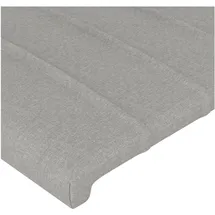 vidaXL Kopfteil Hellgrau 100x5x78/88 cm Stoff