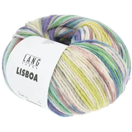 Lang Yarns Häkelwolle Lisboa Blau/Gelb/Grün 240 m