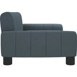vidaXL Kindersofa Dunkelgrau 70 x 45 x 30 cm Kiefer grau