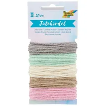 Folia Geschenkband Jute Mehrfarbig 20 m
