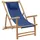 vidaXL Gartenstuhl Liegestuhl 21,7 x 112,3 x 90 cm blau 1 St.