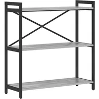 vidaXL Bücherregal 80 x 30 x 83 cm Grau