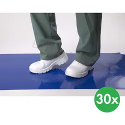 Einweg-Hygiene-Reinigungsmatte 45 x 90 cm, 30 Stk, blau