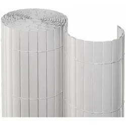 Noor PVC Sichtschutzmatte in verschiedenen Farben und Größen-weiß -3 m-0,90 m