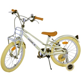 tpfsports Melody Kinderfahrrad - Mädchen - 18 Zoll - 2 Handbremsen - Beige