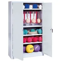 C+P Sportgeräteschrank mit Vollblech-Flügeltüren (Typ 2), HxBxT 195x120x50 cm,