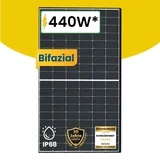 440W Bifaziales Glas Solarmodul - Hochleistungs-Photovoltaikpanel