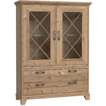 Forte Vitrine Nepal Bramberg Fichte 120,3 x 161,2 x 45 cm BRAUN