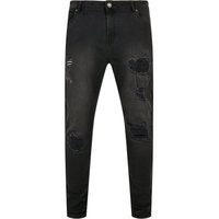 URBAN CLASSICS Heavy Destroyed Jeans Real Black Heavy Destroyed
