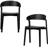 Stuhl-Set Cras Schwarz B: 52cm