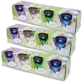 HS Candle Floral Selection Duftkerzen 12 St. bunt
