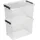 SUNWARE Q-Line Aufbewahrungsbox 60 x 40 x 42 cm 6-tlg. transparent