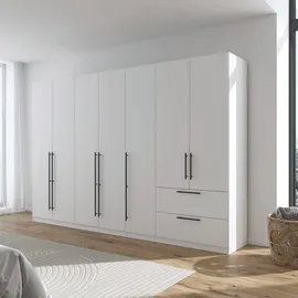 Rauch Kleiderschrank RAUCH "Drehtürenschrank Schrank Garderobe Wäscheschrank Schlafzimmer AVOLA", weiß (alpinweiß), B:315cm H:229cm T:54cm, Holzwerkstoff, Schränke, Kleiderschrank, mit hochwertigen Stangengriffen in Schwarz aus Metall MADE IN GERMANY
