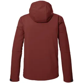 KILLTEC Herren Softshelljacke/Outdoorjacke mit Kapuze KOS 259 MN SFTSHLL JCKT, ziegelrot, M