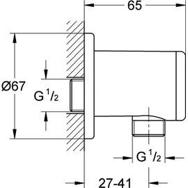 Grohe Relexa Wandanschlussbogen 28626000