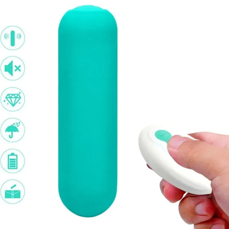 ARMONY - Splash Joie Bullet-Vibrator aus Silikon mit Fernbedienung, 10 Vibrationsmodi, Grün
