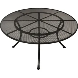 DEGAMO RIVO Steckmetall Gartentisch Ø 150 x 72 cm Eisengrau