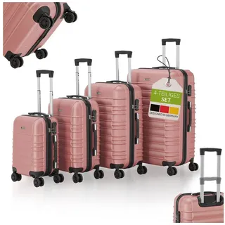 Juskys Hartschalen Kofferset Rom - Rosa
