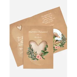 Hochzeitseinladungen selbst gestalten mit Spruch und Fotos im Onlinedesigner bei Meine-Kartenmanufaktur.de