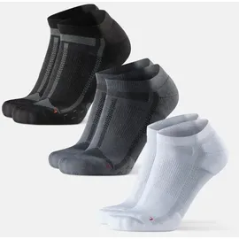 Danish Endurance Long Distance Sportsocken 3-Paar Blau/Grau/Grün/Schwarz 43-47
