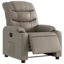 vidaXL Relaxsessel Elektrisch Kunstleder 93 x 99,5 x 0 cm Braun mit Liegeposition