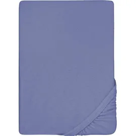 biberna 0012344 Frottee-Stretch 140 x 200 - 160 x 200 cm blau