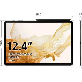 Samsung Galaxy Tab S8+ 12.4" 8 GB RAM 128 GB Wi-Fi + 5G Graphit