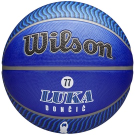 Wilson Basketball, NBA Player Icon, Luka Doncic, Dallas Mavericks, Outdoor und Indoor