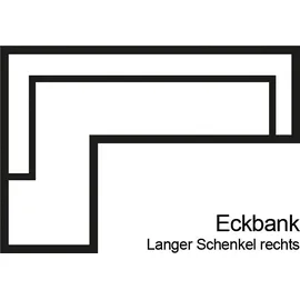 exxpo - sofa fashion Eckbank »Barista«, Frei im Raum stellbar, grau Sitzbänke, 77634463-0 B/H/T: 157 cm x 82 cm x 245 cm