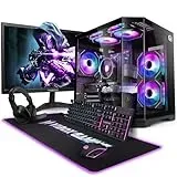 Vibox V-320 Gaming PC Set Komplett • Monitor 23 Zoll • AMD Ryzen 5 5500 6-Kern • AMD Radeon RX 9070 12GB • 16GB RAM • 1TB SSD • Windows 11 • WLAN 6 + Bluetooth 5.4