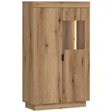 meble wójcik Vitrine DELAMAR 81 x 40 x 141 cm Braun
