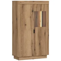 meble wójcik Vitrine DELAMAR 81 x 40 x 141 cm Braun