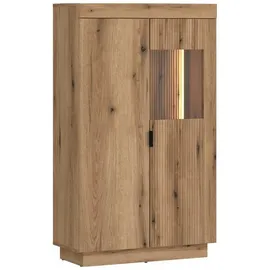 meble wójcik Vitrine DELAMAR 81 x 40 x 141 cm Braun