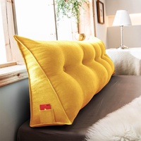 HAOANGZHE Rückenkissen Keilkissen Rückenlehne Kissen, für Bett Sofa Couch Gepolstert Kopfteil Lesekissen, Kissen mit abnehmbarem und waschbarem Bezug, Keilkissen für Bett und Sofa geeignet