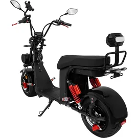 Rolektro Rolektro, E-Chopper 45, schwarz 45 km/h, 2 x 60V-25,6Ah Lithium-Akku, 3000 Watt", - Schwarz
