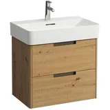 Laufen Waschtischunterschrank 2 Schubladen 62,1 x 40 x 51,5 cm Wildeiche