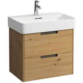 Laufen Waschtischunterschrank 2 Schubladen 62,1 x 40 x 51,5 cm Wildeiche