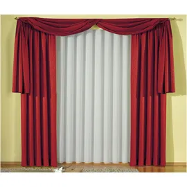 Wirth Gardine WIRTH "Mara", weiß, B:250cm H:120cm, Polyester, Gardinen, Gardine, Fertig-Store mit FB 1:3 nach Maß