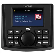 ESX VMR303 Marine Media Receiver 3-Zoll Farbdisplay DAB+