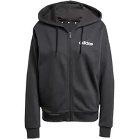 Adidas Essentials Linear French Terry Kapuzenjacke Black / White