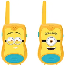 Lexibook Funkgerät, Walkie-Talkies Despicable Me/Ich Einfach unverbesserlich, Walkie Talkie Minions Talkie-Walkies 200m, Kommunikationsspiel für Kinder, 2 Kommunikationskanäle, Gürtelclip, Gelb, TW12DES