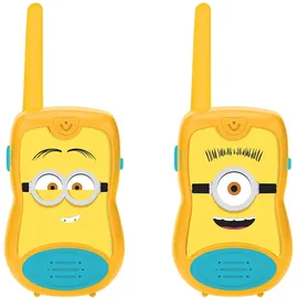 Lexibook Funkgerät, Walkie-Talkies Despicable Me/Ich Einfach unverbesserlich, Walkie Talkie Minions Talkie-Walkies 200m, Kommunikationsspiel für Kinder, 2 Kommunikationskanäle, Gürtelclip, Gelb, TW12DES