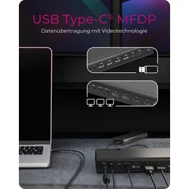 Icy Box IB-DK7401-CU31 USB-C Power Delivery,