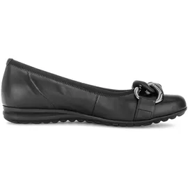 Gabor comfort Ballerina schwarz Glattleder 72.625.27 für Damen, schwarz, Größe 37 1⁄2 EU 4,5 UK