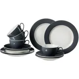 Ritzenhoff & Breker Doppio Kaffeeservice 12-teilig Anthrazit